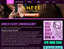 Tablet Screenshot of amber-escort.com
